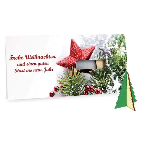 Felt Christmas-card - tree 4/0-c Felt Christmas-card - tree 4/0-c