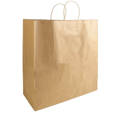 100% recycled paper 100 gr/m2, shopping bag with guesset 100% recycled paper 100 gr/m2, shopping bag with guesset