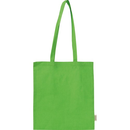 Bolsa de algodón con asas largas fabricada con algodón reciclado y RPET Bolsa de algodón con asas largas fabricada con algodón reciclado y RPET