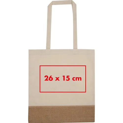Shopper con fondo in juta DOREEN Shopper con fondo in juta DOREEN