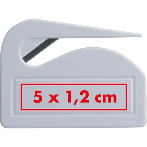 Coupe-papiers en plastique avec lame en métal