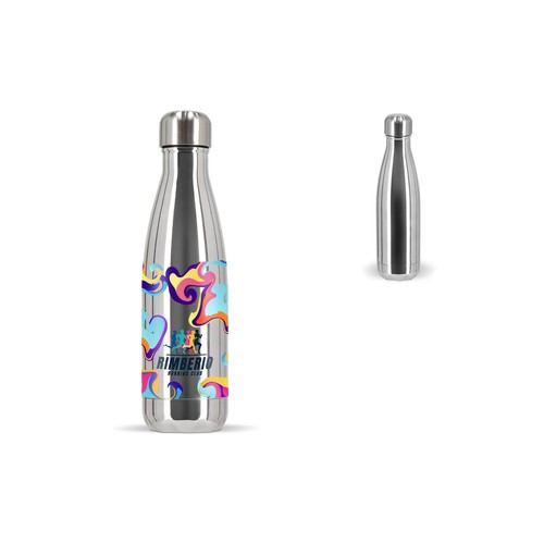 Sagaform Nils bottiglia in acciaio Cromo 500 ml Sagaform Nils bottiglia in acciaio Cromo 500 ml