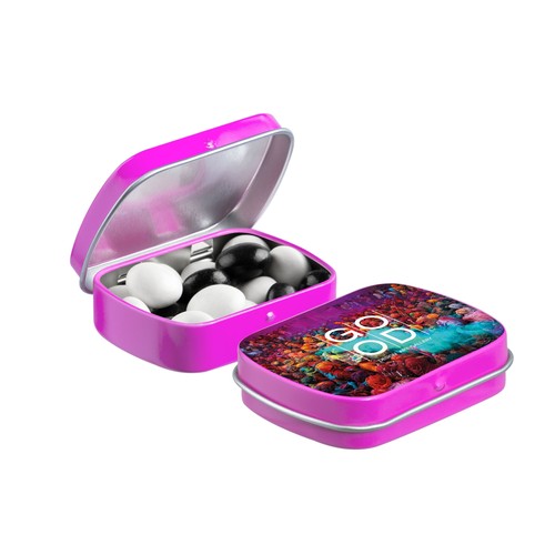 Mini boîte à charnière avec bonbons