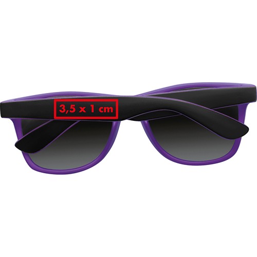 Bicoloured sunglasses with mirrored lenses