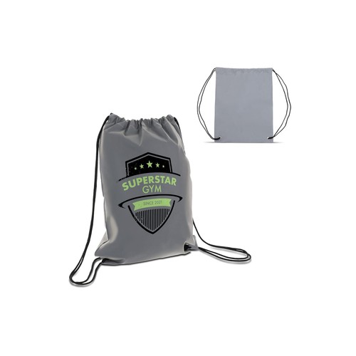 Drawstring bag reflective 30x40cm Drawstring bag reflective 30x40cm