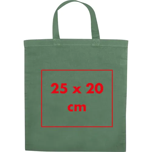 Bolsa de algodón con asas cortas Bolsa de algodón con asas cortas