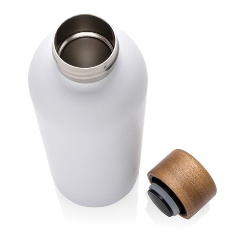 Wood RCS certified recycled stainless steel vacuum bottle Wood RCS certified recycled stainless steel vacuum bottle