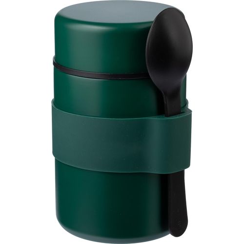 Vaso termo de acero inox. con cuchara Niko Vaso termo de acero inox. con cuchara Niko