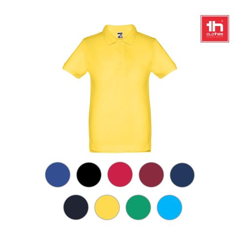 THC ADAM KIDS. Polo in cotone a maniche corte per bambini (unisex)