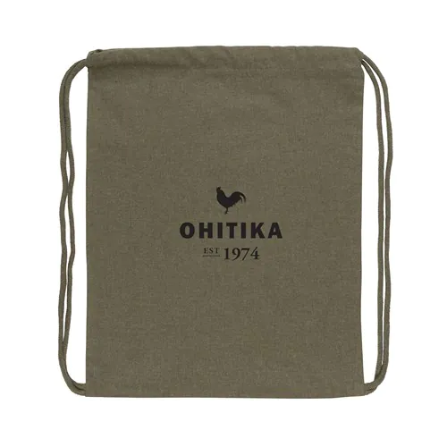Impact AWARE™ recycled cotton drawstring backpack 145g Impact AWARE™ recycled cotton drawstring backpack 145g