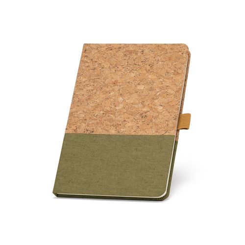 KLEE. A5 notebook in cork and linen with lined sheets