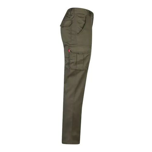 VL LUGH. Pantalon stretch, multipoches (240g/m²) en coton (46%), EME (38%) et polyester (16%) VL LUGH. Pantalon stretch, multipoches (240g/m²) en coton (46%), EME (38%) et polyester (16%)