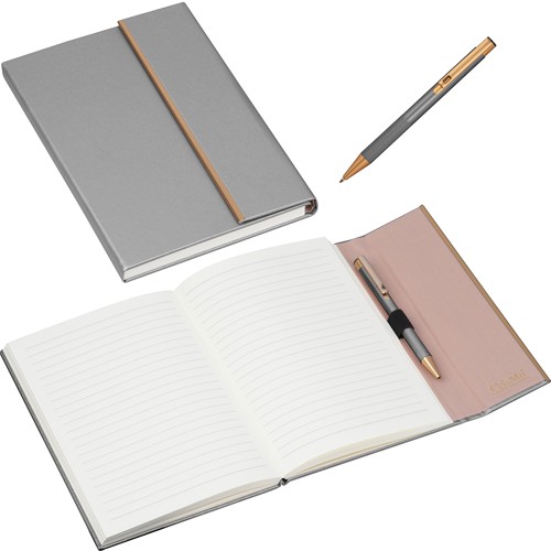 Set de carnet de notes en cuir et stylo à bille