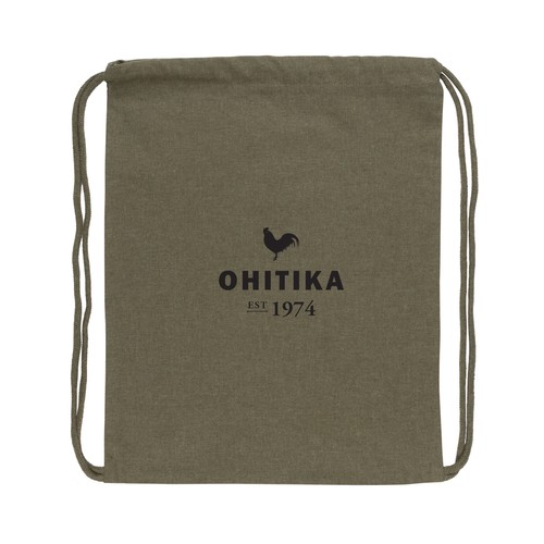 Impact AWARE™ recycled cotton drawstring backpack 145g Impact AWARE™ recycled cotton drawstring backpack 145g