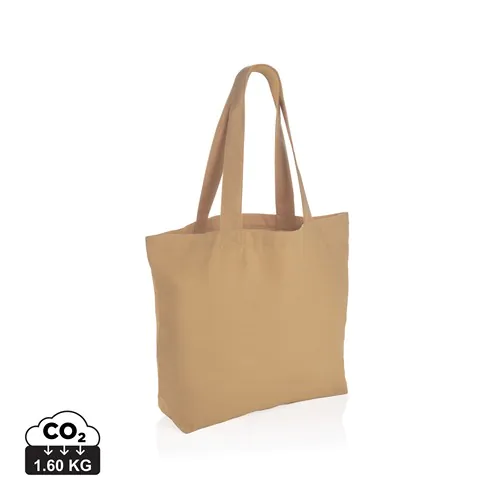 Impact Aware™ re-canvas shopper met vakje 240gsm ongeverfd Impact Aware™ re-canvas shopper met vakje 240gsm ongeverfd