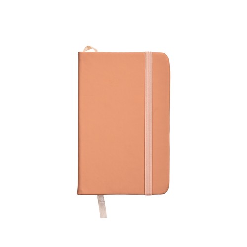 Cahier avec couverture en PU aux couleurs pastel et fermeture élastique Cahier avec couverture en PU aux couleurs pastel et fermeture élastique
