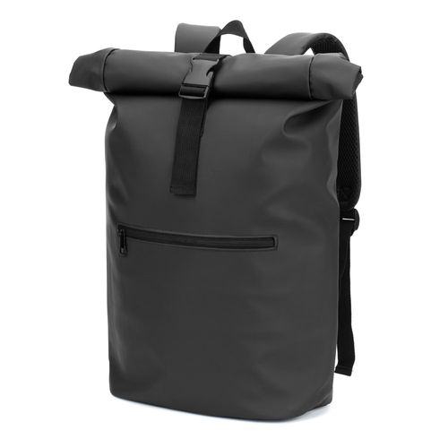 PORTLAND. Sac à dos à enroulement en PU avec poche pour ordinateur portable 16 pouces PORTLAND. Sac à dos à enroulement en PU avec poche pour ordinateur portable 16 pouces