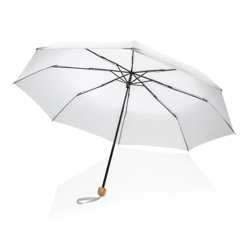 20.5" Impact AWARE™ RPET 190T Pongee bamboo mini umbrella 20.5" Impact AWARE™ RPET 190T Pongee bamboo mini umbrella