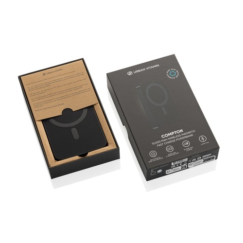 Compton RCS plastique recyclé/aluminium 10 000 mAh powerbank