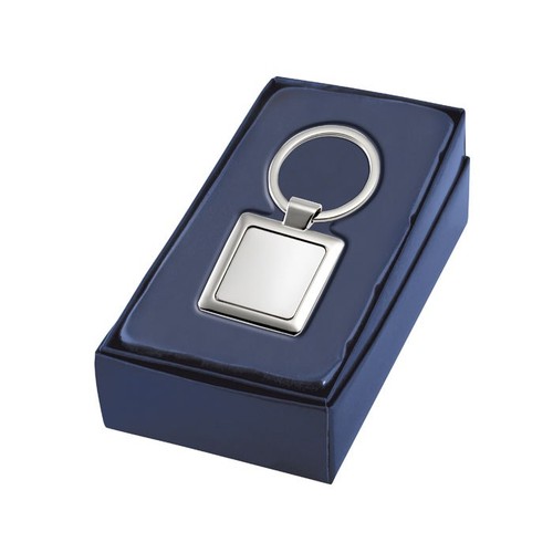 KEYCHAIN WITH SQUARE PLATE SHINY