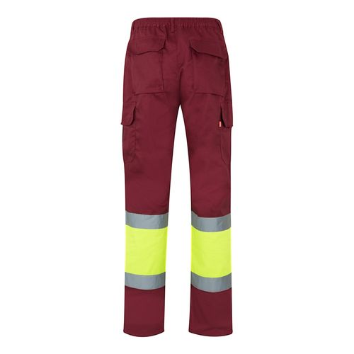 VL ATHENA. Pantaloni in twill bicolore, foderati, con diverse tasche, in cotone (20%) e poliestere (80%)