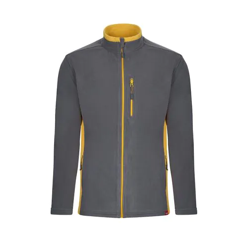 VL GERAS. Tweekleurig fleecejack (220g/m²) van polyester (100%)