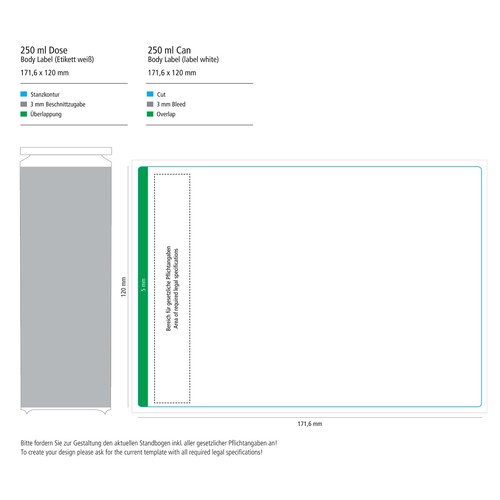 Energy Drink (GER), 250 ml, Body Label Energy Drink (GER), 250 ml, Body Label