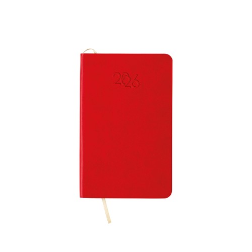 Agenda de poche hebdomadaire 2026 avec couverture souple en PU résistant à la chaleur