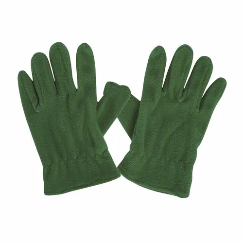 Fleece men gloves with elastic cuffs. One size k