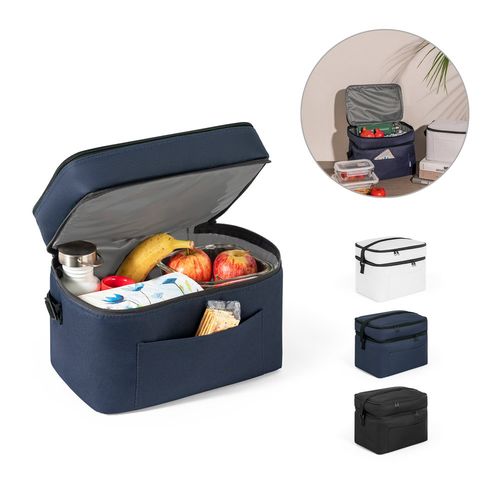 CANCUN LARGE. Thermal bag in 600D, recycled polyester, with adjustable webbing strap 14 L CANCUN LARGE. Thermal bag in 600D, recycled polyester, with adjustable webbing strap 14 L