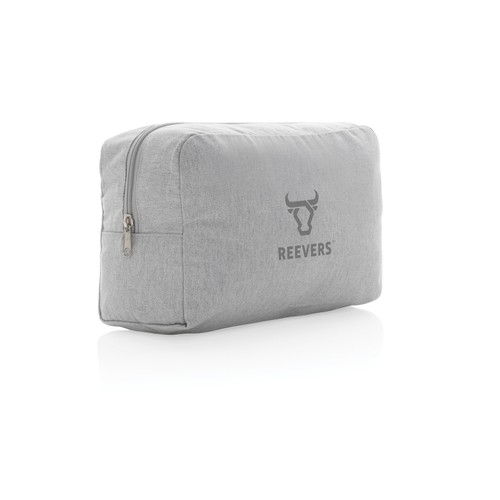 Impact Aware™ 285 gsm rcanvas toiletry bag undyed Impact Aware™ 285 gsm rcanvas toiletry bag undyed