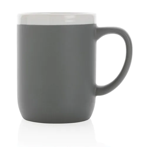 Ceramic mug with white rim 300ml Ceramic mug with white rim 300ml