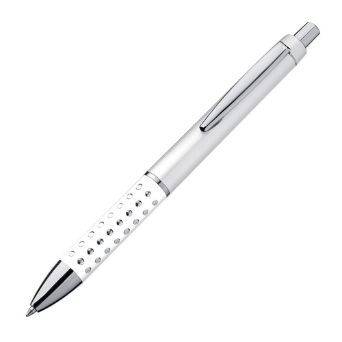 Plastic ball pen with sparkling dot grip zone Plastic ball pen with sparkling dot grip zone