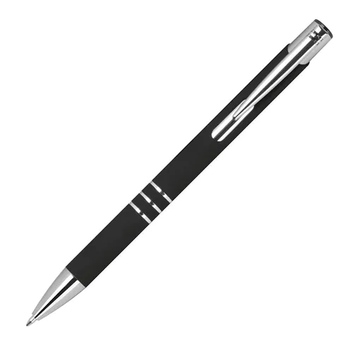 Stylo à bille avec surface caoutchoutée