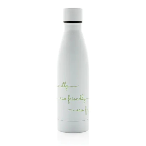 Bouteille iso couleur pleine en acier inoxydable recyclé RCS