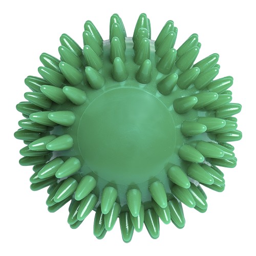 Pelota de masaje erizo con estampado (78 mm, verde), "Made in Germany"