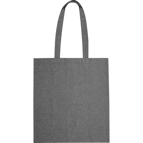 Borsa in cotone riciclato con manici lunghi Borsa in cotone riciclato con manici lunghi
