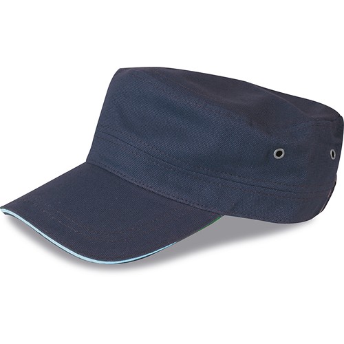 * CAPPELLINO MILITARE SANDWICH IN 100% COTONE CANVAS (320 gr/mq)