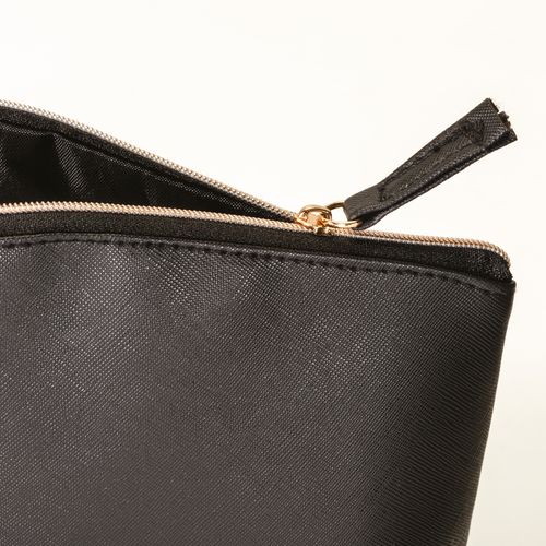 Estuche de belleza multiusos de PU saffiano de grano fino Estuche de belleza multiusos de PU saffiano de grano fino