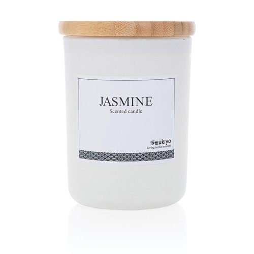 Bougie parfumée avec couvercle en bambou Ukiyo Bougie parfumée avec couvercle en bambou Ukiyo