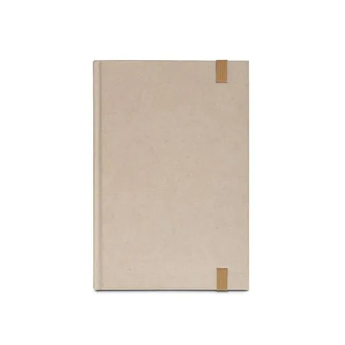 DICKINSON. Cahier A5 à couverture rigide en papier de canne à sucre (80 % canne à sucre) avec pages lignées DICKINSON. Cahier A5 à couverture rigide en papier de canne à sucre (80 % canne à sucre) avec pages lignées