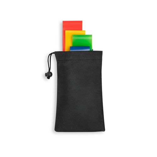 BURPEE. Set of elasticated resistance bands with non-woven pouch