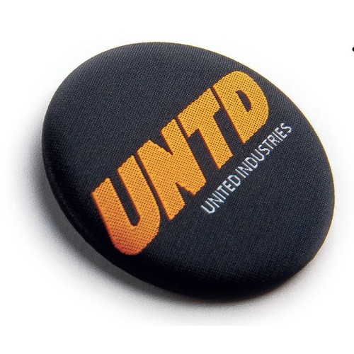 38MM TEXTIL BADGE WITH NEEDLE (BASE + 2 COLOURS)