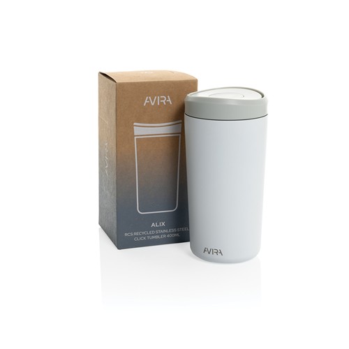 Avira Alix RCS recycled staal klik beker 400ML Avira Alix RCS recycled staal klik beker 400ML