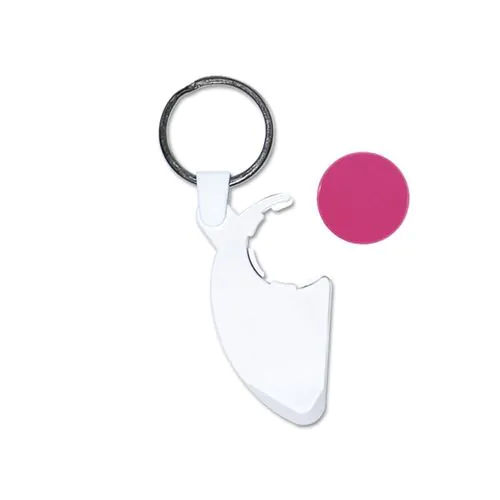 KEY-RING TOKEN HOLDER WITH SCRATCHCARD SCRAPER
