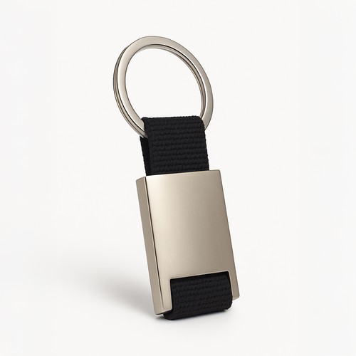Metal and nylon key ring