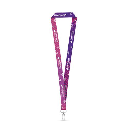 MANILA. Lanyard per sublimazione in poliestere con moschettone MANILA. Lanyard per sublimazione in poliestere con moschettone