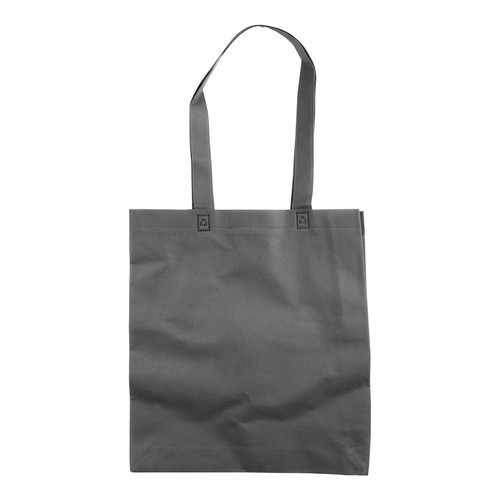 Bolsa de tejido sin tejer termosoldado, asas largas y fuelle Bolsa de tejido sin tejer termosoldado, asas largas y fuelle