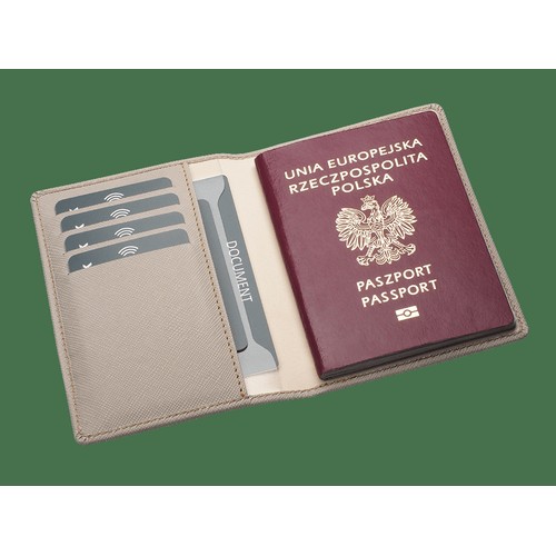 Custodia per passaporto con blocco RFID Custodia per passaporto con blocco RFID