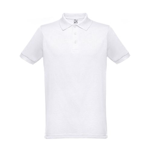 THC BERLIN WH. Polo da uomo a maniche corte. colore bianco